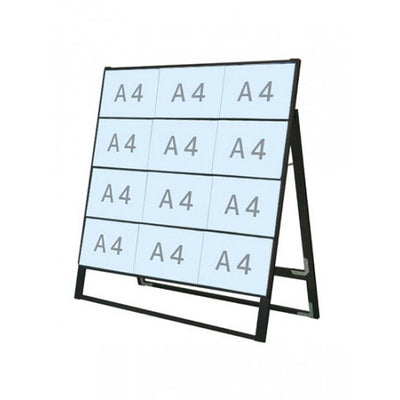 ブラックカードケーススタンド看板A4横12片面BCCSK-A4Y12Kの商品画像