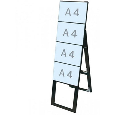 ブラックカードケーススタンド看板A4横4片面ハイBCCSK-A4Y4KHの商品画像