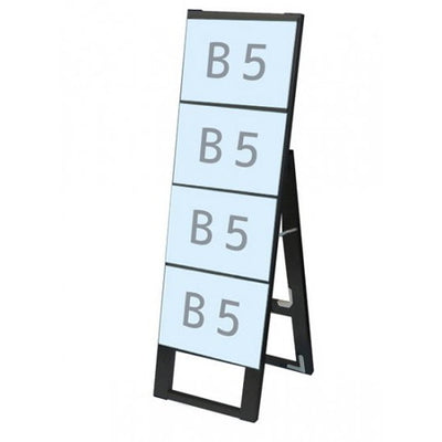 ブラックカードケーススタンド看板B5横4片面BCCSK-B5Y4Kの商品画像