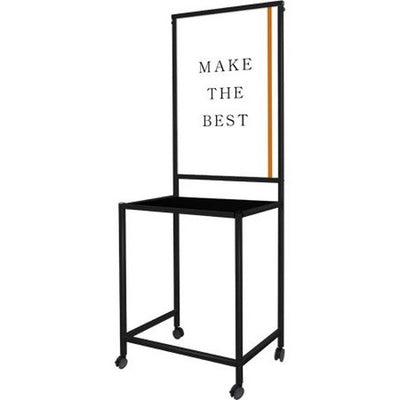 ブラックスマートサインテーブルA1黒BSMSGTB450×800-A1-Bの商品画像