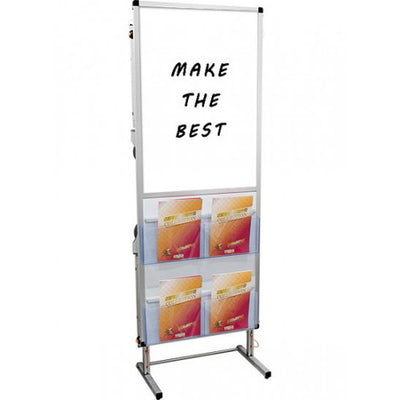 サポートメッセージストレッチャーホワイトボード(下部カタログケース2段)SPM-TANKA-WBKCの商品画像