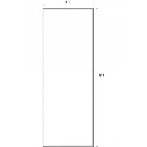 枠付ホワイトボード 300×900mm WBW300×900