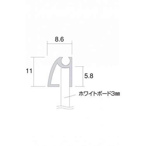 枠付ホワイトボード 450×900mm WBW450×900