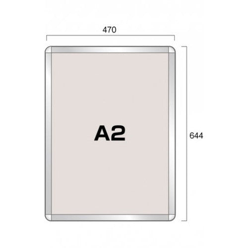 ポスターグリップ32R(屋内用) A2シルバー TSK-PG-32R-A2C(N)