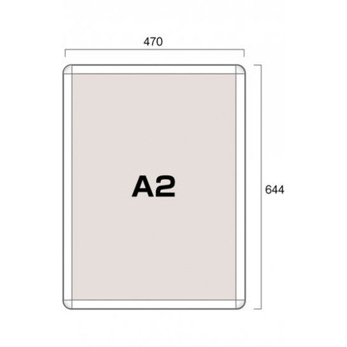 ポスターグリップ32R(屋内用) A2ホワイト TSK-PG-32R-A2W(N)