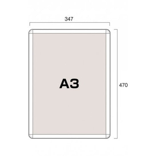 ポスターグリップ32R(屋内用) A3ホワイト TSK-PG-32R-A3W(N)
