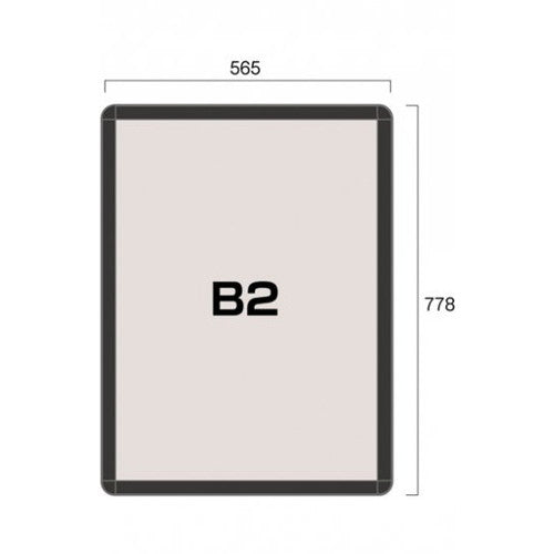 ポスターグリップ32R(屋内用) B2ブラック TSK-PG-32R-B2B(N)