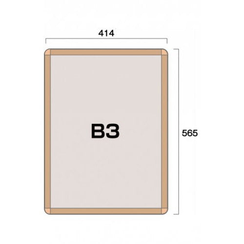 ポスターグリップ32R(屋内用) B3けやき調 TSK-PG-32R-B3K(N)