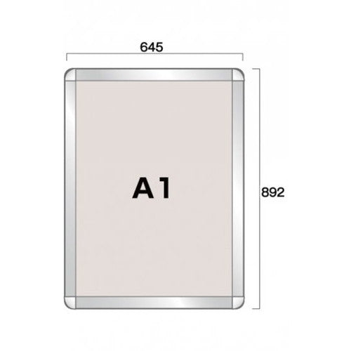 ポスターグリップ44R(屋内用) A1シルバー TSK-PG-44R-A1C(N)