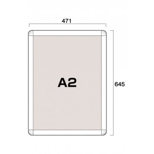 ポスターグリップ44R(屋内用) A2ホワイト TSK-PG-44R-A2W(N)