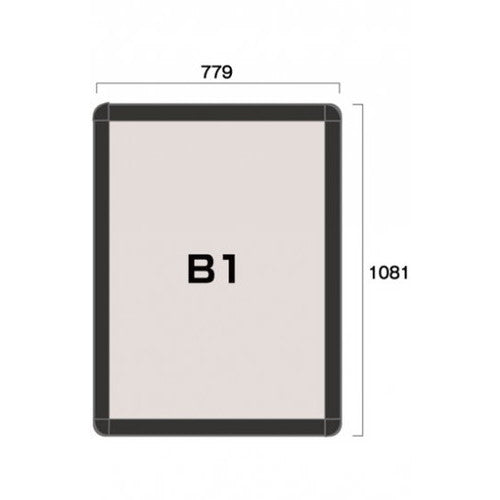ポスターグリップ44R(屋内用) B1ブラック TSK-PG-44R-B1B(N)
