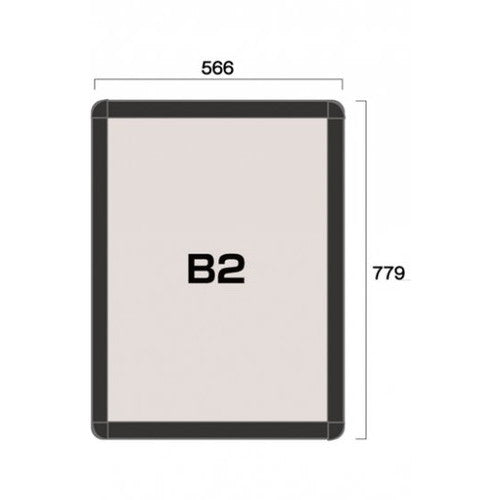 ポスターグリップ44R(屋内用) B2ブラック TSK-PG-44R-B2B(N)