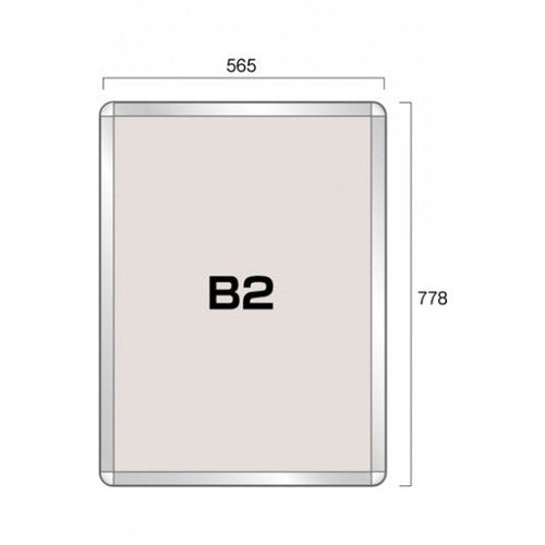 ポスターグリップ32R(屋外用) B2シルバー TSK-PG-32R-B2C(G)