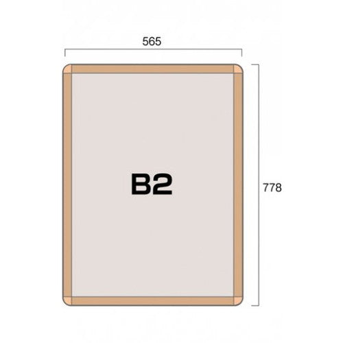 ポスターグリップ32R(屋外用) B2けやき調 TSK-PG-32R-B2K(G)