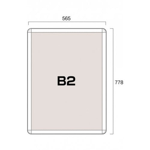 ポスターグリップ32R(屋外用) B2ホワイト TSK-PG-32R-B2W(G)