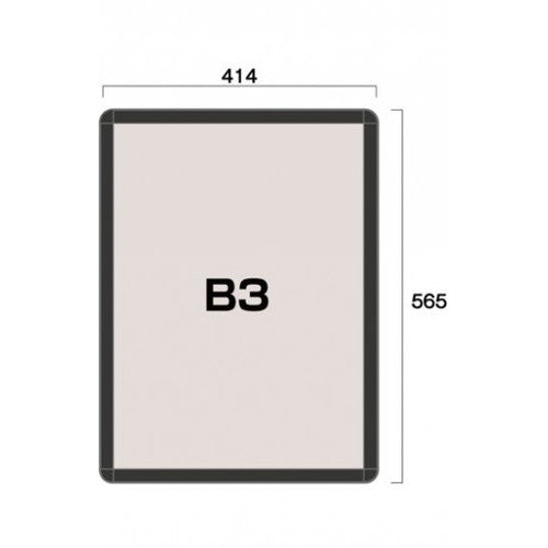 ポスターグリップ32R(屋外用) B3ブラック TSK-PG-32R-B3B(G)