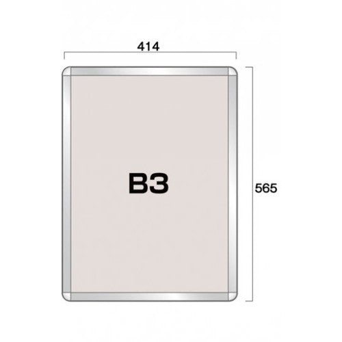 ポスターグリップ32R(屋外用) B3シルバー TSK-PG-32R-B3C(G)