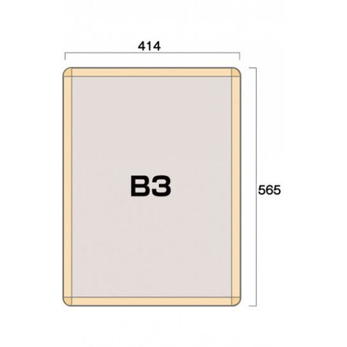 ポスターグリップ32R(屋外用) B3白木調 TSK-PG-32R-B3S(G)