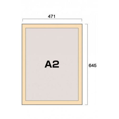 ポスターグリップ44S(屋外用) A2白木調 TSK-PG-44S-A2S(G)