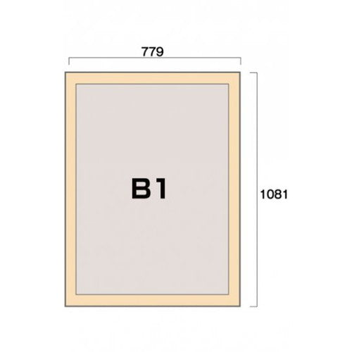 ポスターグリップ44S(屋外用) B1白木調 TSK-PG-44S-B1S(G)