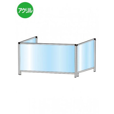 パーテーションスタンド三面450X900ロウHBPL3F450X900の商品画像