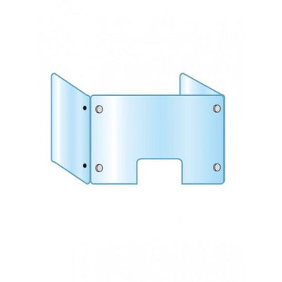 アクリルパーテーション三面窓付600×900×450APT3F-M600X900X450の商品画像