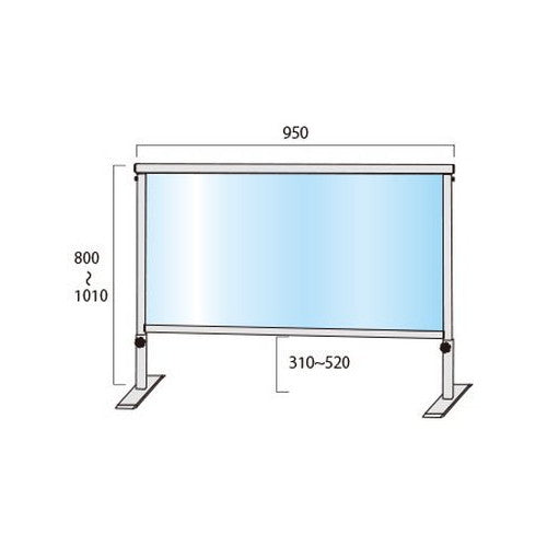 スライドパーテーション450X900(塩ビ仕様) SLHBP450X900E