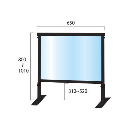 ブラックスライドパーテーション450X600(塩ビ仕様) BSLHBP450X600E
