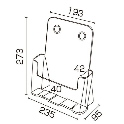 カタログケース 卓上タイプ A4 1段 T770 59164***