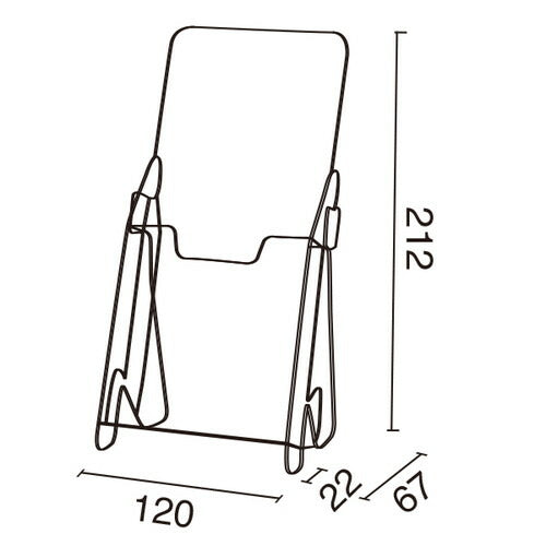 PETカタログホルダーA104 (A4三ツ折) 30564***