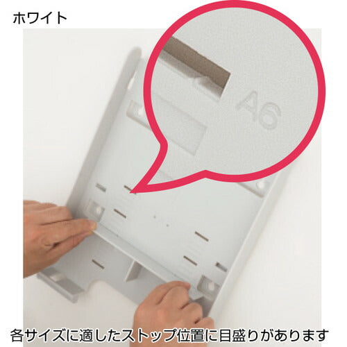 SCP卓上パンフレットスタンドA4 グレー 58001GRY