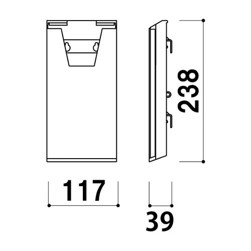 リーフレットラック(A43ッ折用)CR-430クリア A0374CLR