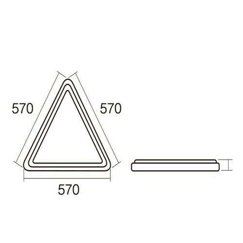三角コーンサイン専用ウエイト 867-75W 51518***