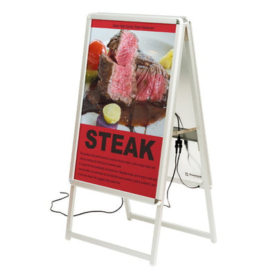 LEDグリップAA1両面H1180シルバー39411***の商品画像