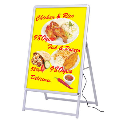 LEDグリップAB1片面H1303シルバー39412***の商品画像