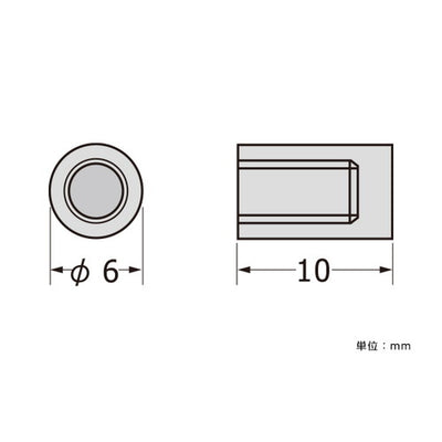 パネルフィクスバーΦ6-10片ナットSCPAB052の商品画像