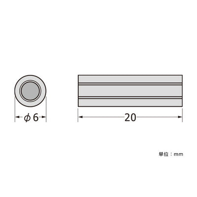 パネルフィクスバーΦ6-20両ナットSCPAB057の商品画像