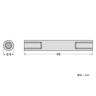 パネルフィクスバーΦ6-40両ナットSCPAB059の商品画像