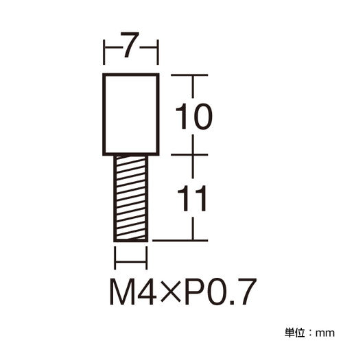 PT-POPシリーズ 化粧ボルト PT-7CF10-CRクローム 49888***
