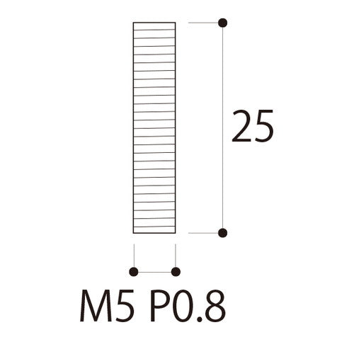 PT-POPシリーズ 全ネジ M5×25mm 54081-2*