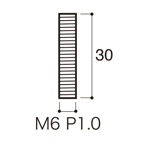 PT-POPシリーズ 全ネジ M6×30mm 54081-3*