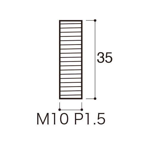 PT-POPシリーズ 全ネジ M10×35mm 54081-4*