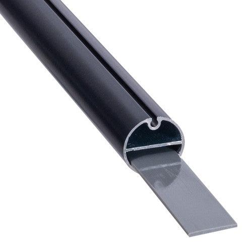 バナーホルダー アルミH型パイプ 25-1220 ブラック 60180BLK