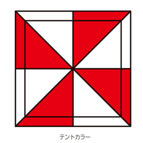 テント ミスタークイック T-11 赤白 53011-01