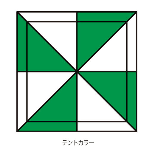 テント ミスタークイック T-33 緑白 53013-03