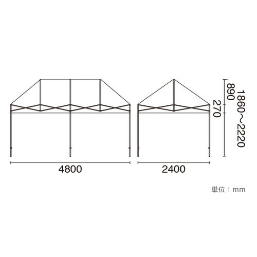 テント ミスタークイック T-24 青白 53018-02