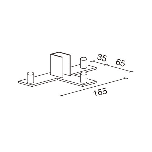 T字ポールベースSP10-BT(クローム)51881***の商品画像