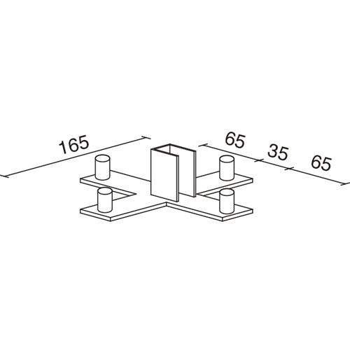 十字ポールベースSP10-BX(クローム)51882***の商品画像