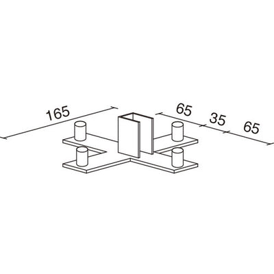 十字ポールベースSP10-BX(クローム)51882***の商品画像