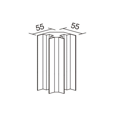 コーナーポールSP10L(アルマイト.クリア)51888***の商品画像